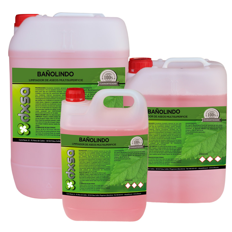 BAÑOLINDO    Limpiador de aseos multisuperfície con espuma10 Kg