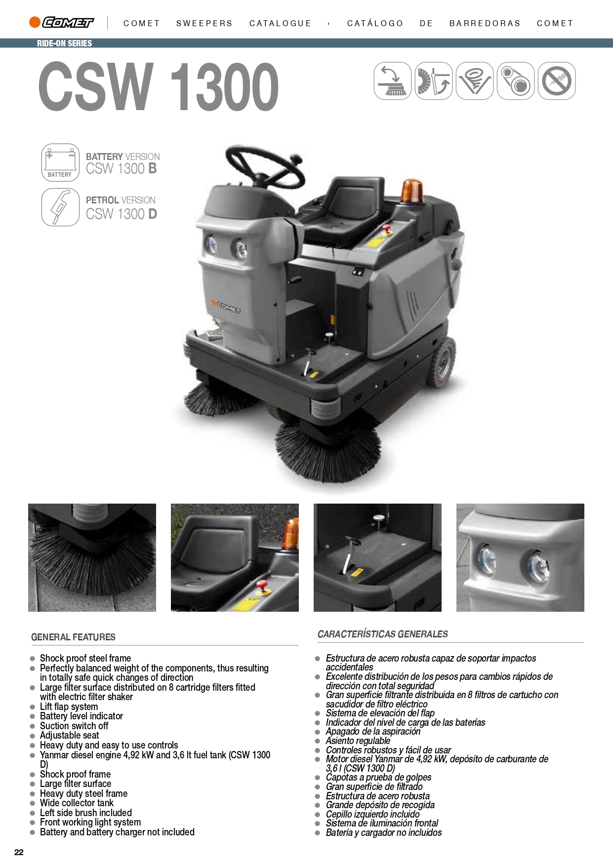 CSW 1300 D A GASOLINA