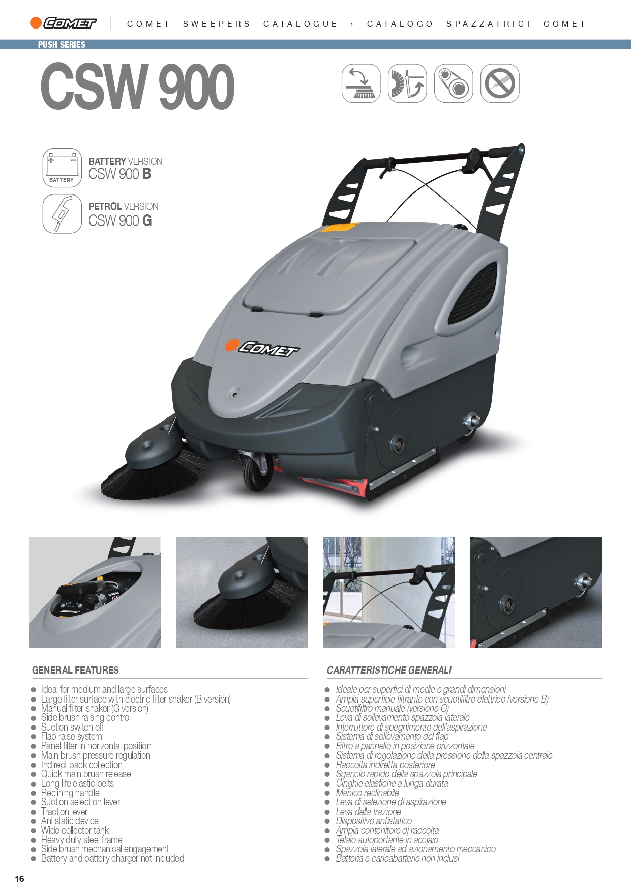 CSW 900 B   BARREDORA  BAT NO INCLUIDAS