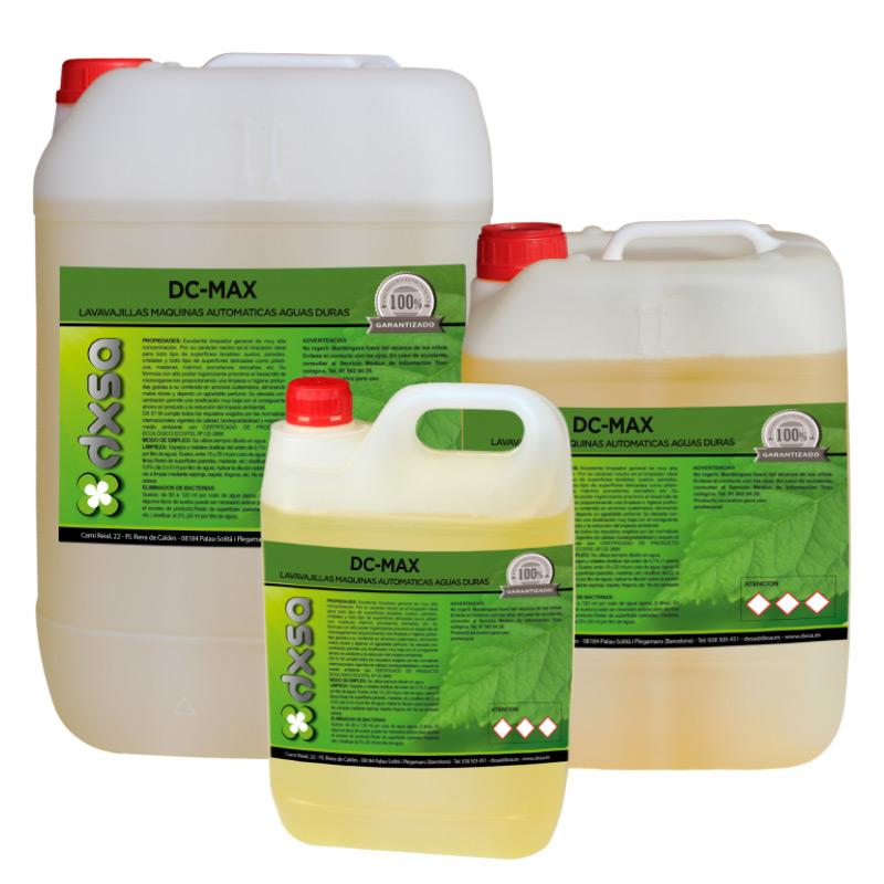 DC-MAX          Lavavajillas máquinas automáticas aguas duras concentrado   6 Kg