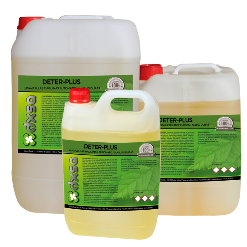 DETER-PLUS          Lavavajillas máquinas automá¡ticas aguas duras   12 Kg