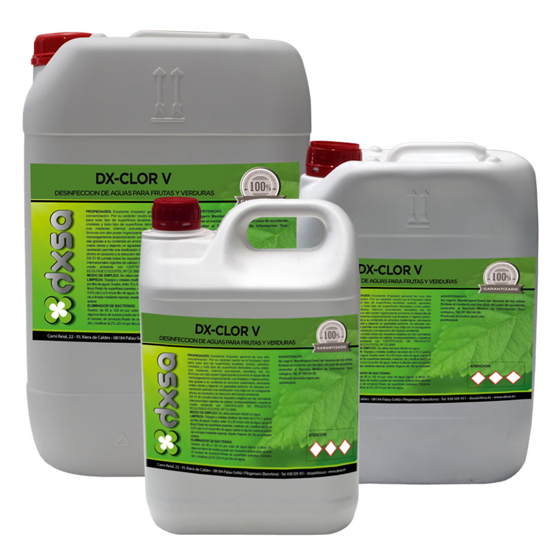 DX-CLOR V      Producto desinfectante de aguas para lavado de frutas y verduras   10 Kg