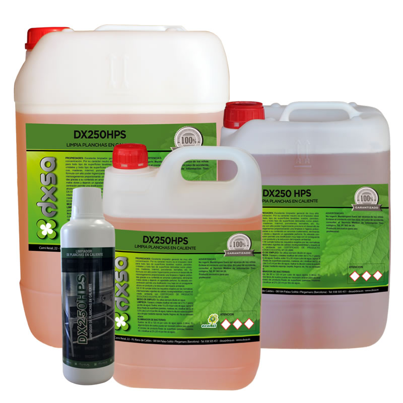 DX250HPS      Limpiador de planchas en caliente (150-200º)   6 x 750 ml