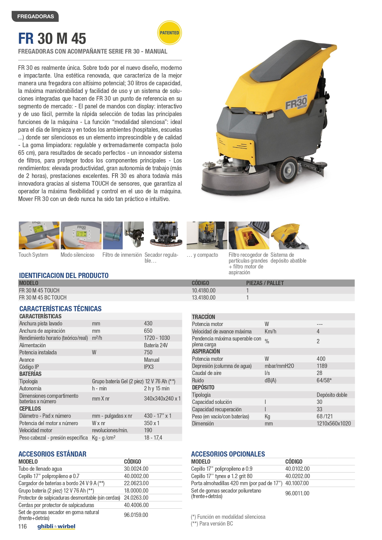 FR 30 M 45 BC TOUCH