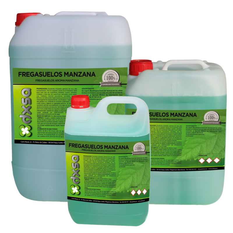 FREGASUELOS MANZANA      Fregasuelos con aroma a manzana   5 l