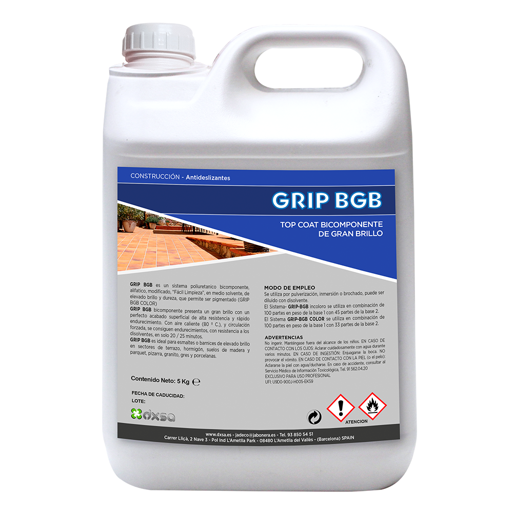 GRIP BGB    Top coat biocomponente de gran brillo 25 Kg