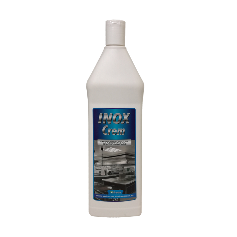 INOX CREM      Limpieza y recuperador de inox, aluminio anodizado mate 12 X 750 ML