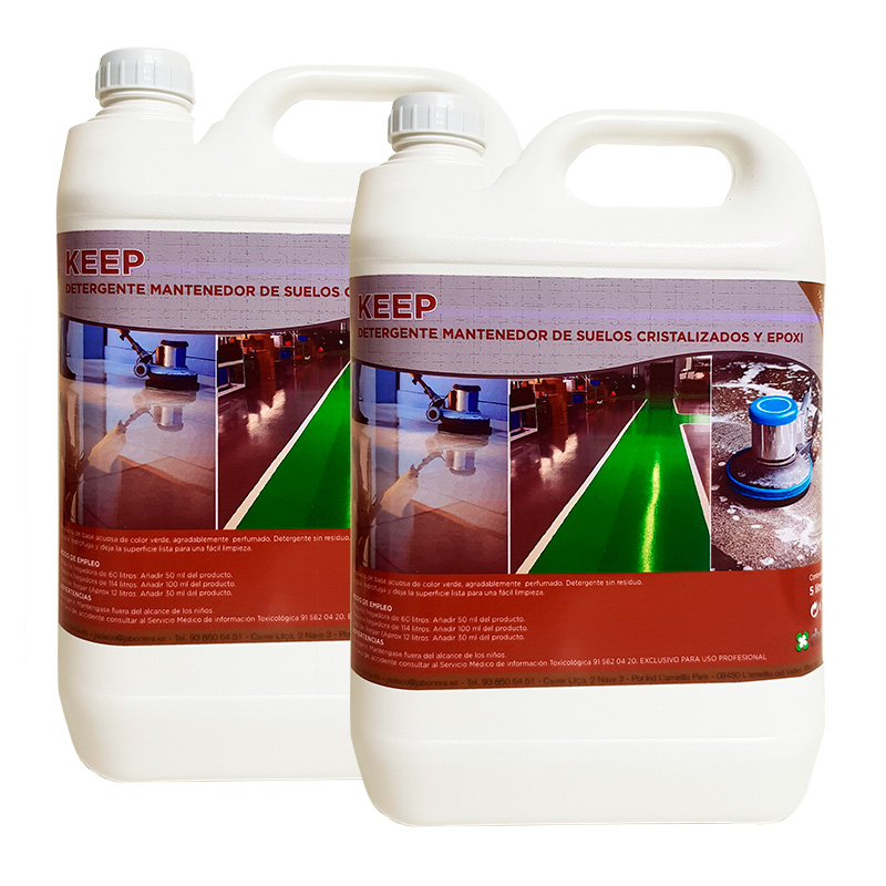 KEEP    Detergente mantenedor técnico de abrillantado de fácil limpieza"12x1 L