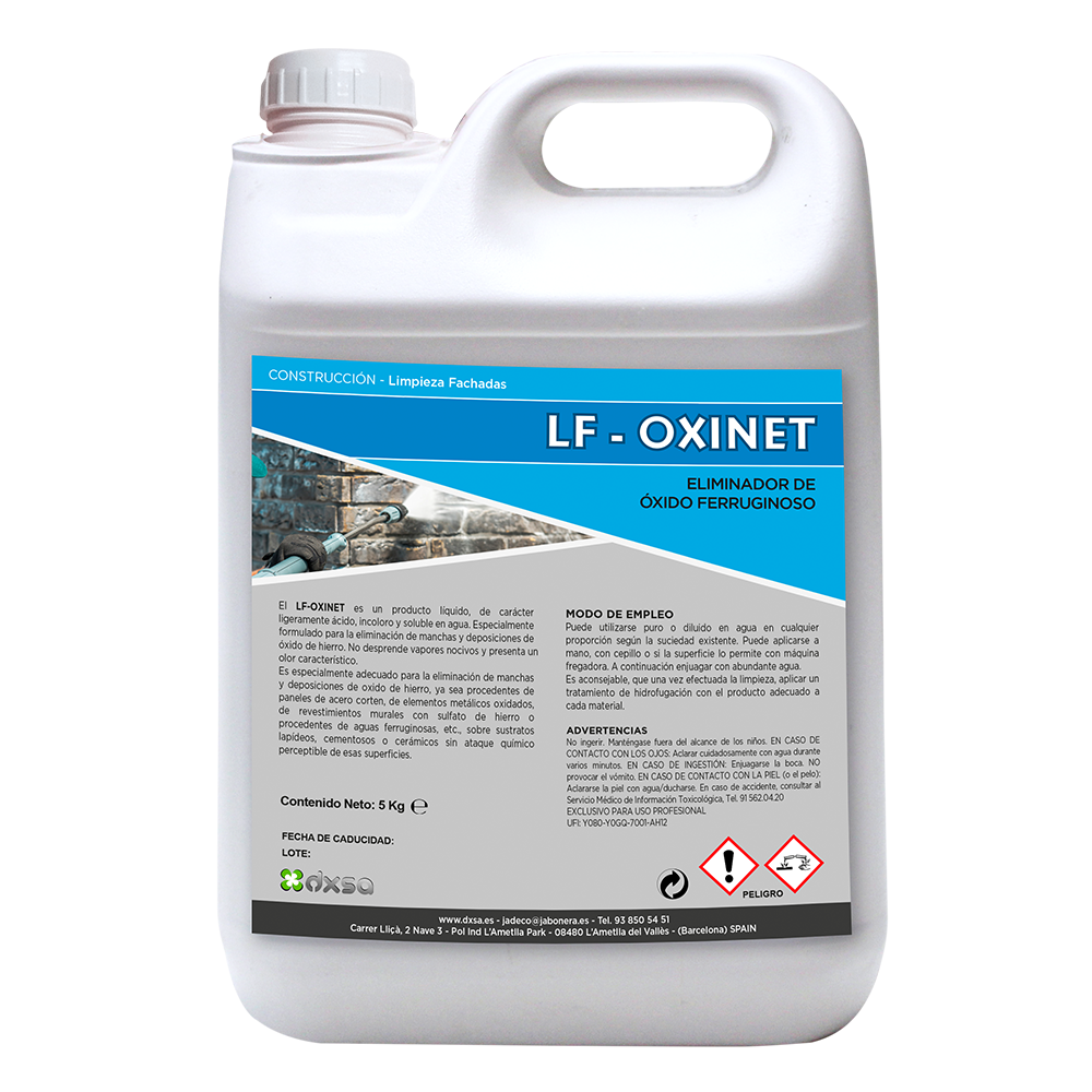 LF-OXINET    Eliminador Oxido ferruginoso10 Kg