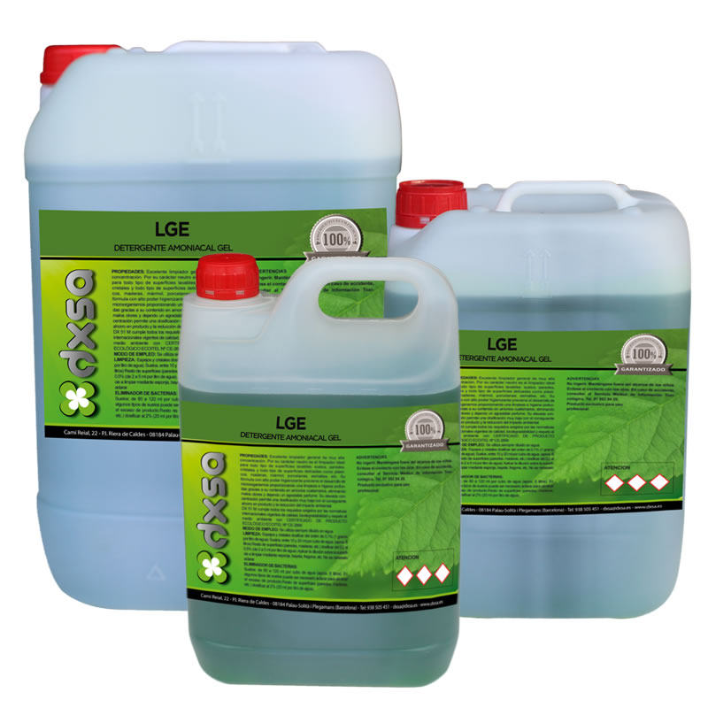 LGE-L      Detergente perfumado con bio-alcohol   25 l