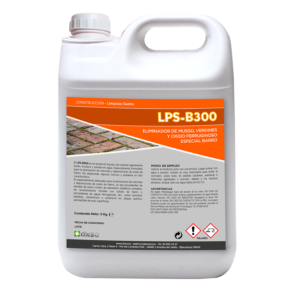 LPS-B300    Eliminador de musgo, verdines y oxido ferruginoso 10 Kg