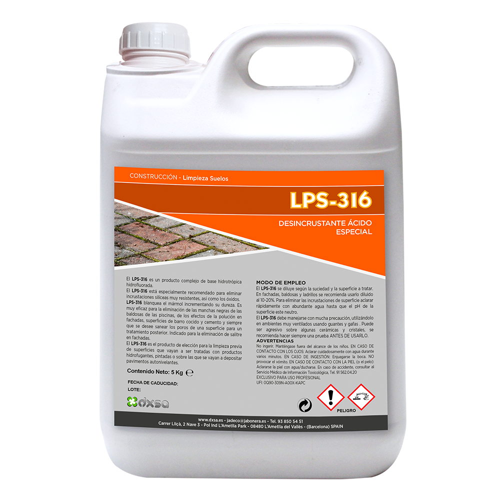 PLS-316    Desincrustante acido especial 25 Kg