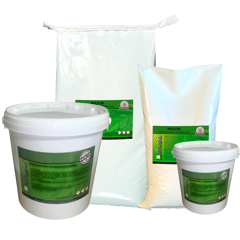 POLS-PLUS    Detergente en polvo enzimático alta concentración con oxígeno activo10 Kg