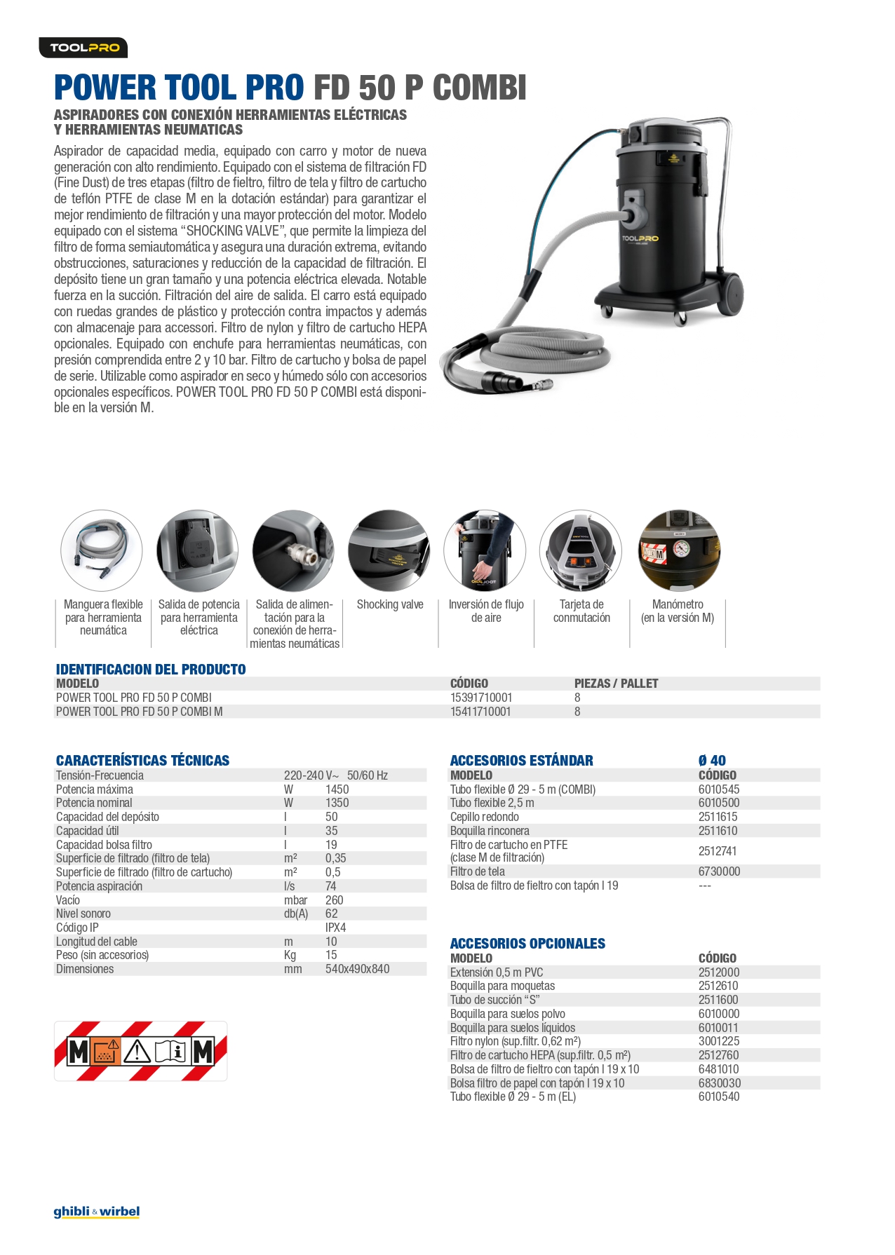 POWER TOOL PRO FD 50 P COMBI