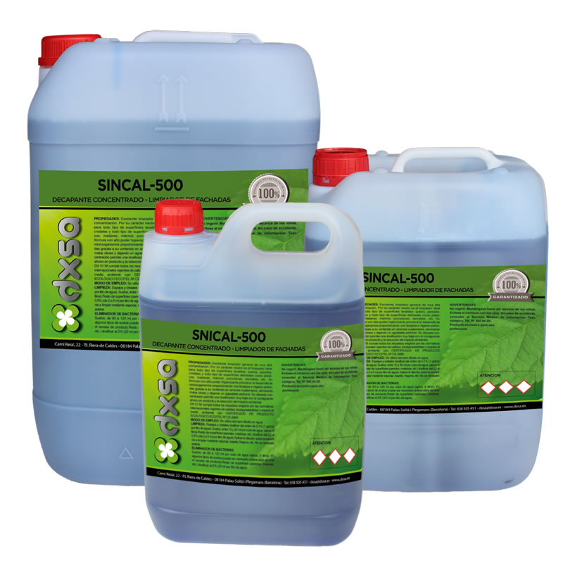 SINCAL-500    Eliminador enérgico de calcificaciones en fachadas y otras superfícies 5K
