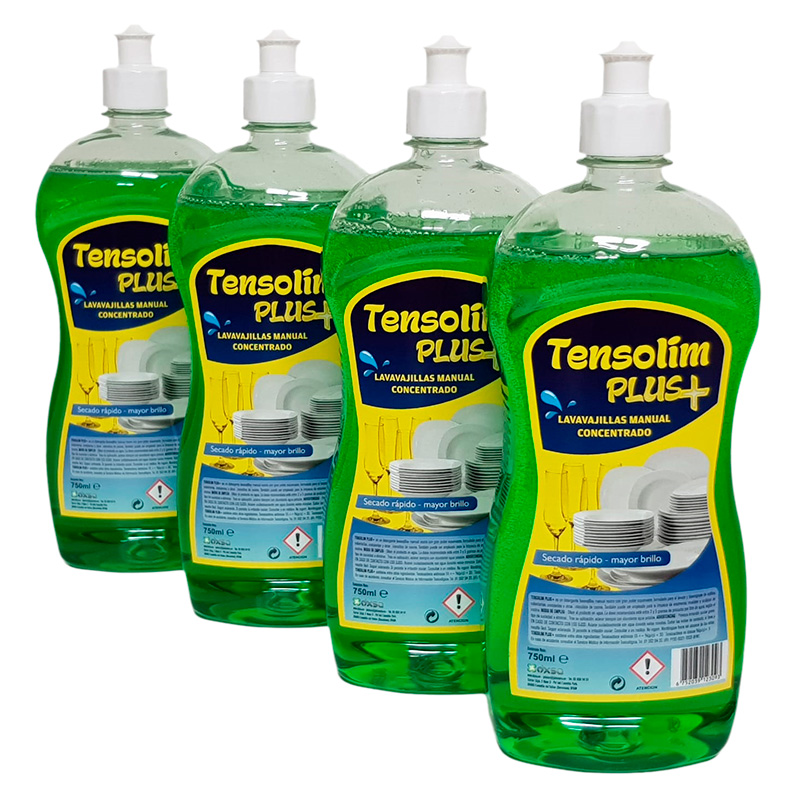 TENSOLIM PLUS          Lavavajillas ecológico ultra concentrado antibacterias ECOITEL   6 x 750 ml