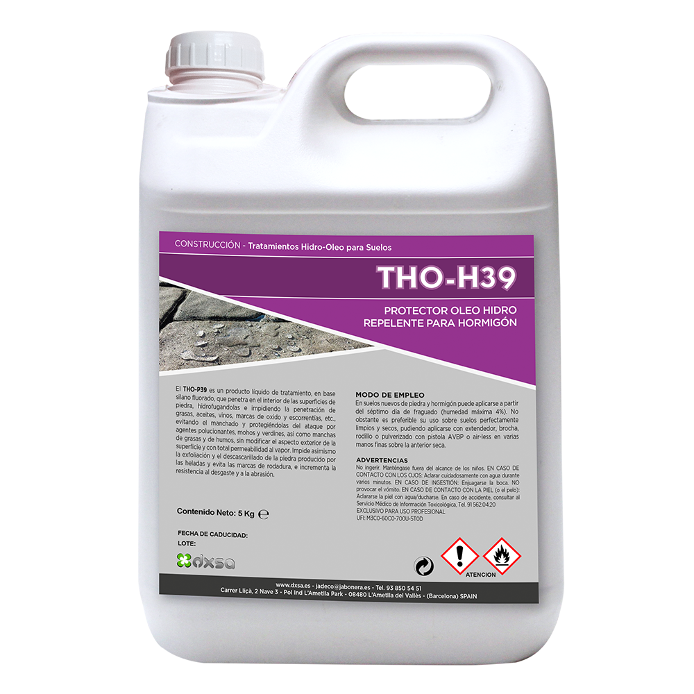 THO-H39    Protector Oleo-Hidro Repelente para piedra. Eco 5 Kg
