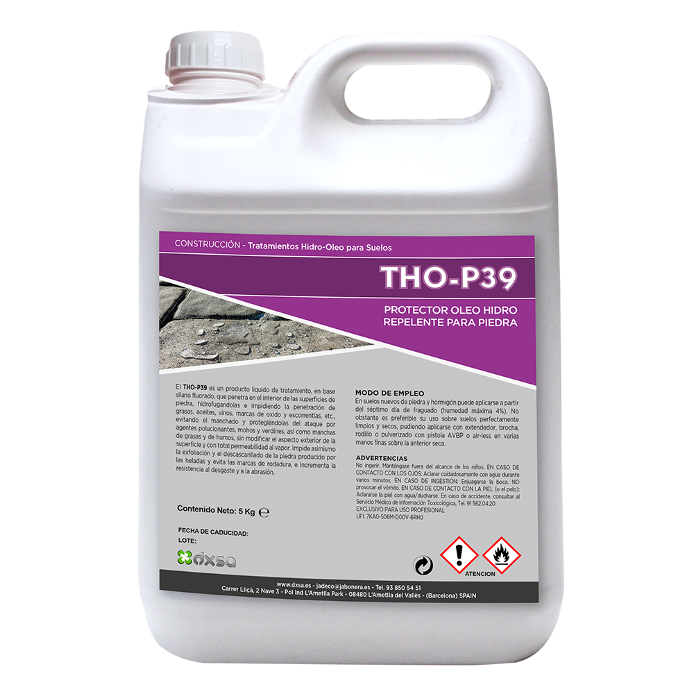 THO-P39    Protector Oleo-Hidro Repelente para piedra. Eco 5 Kg