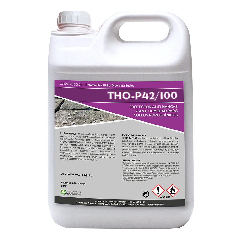 THO-P42/100    Protector anti manchas y anti humedad para suelos porcelánicos 10 Kg