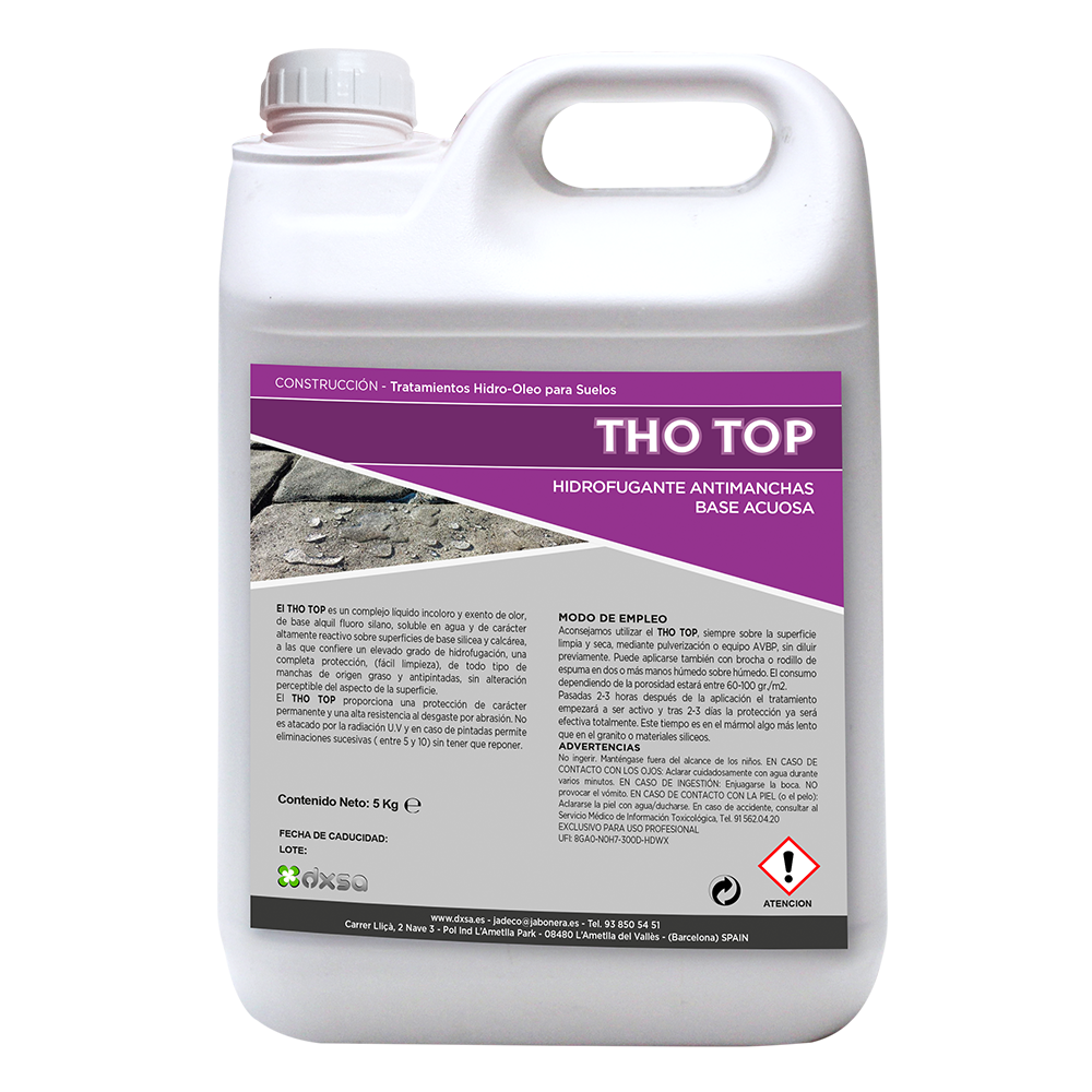 THO TOP    Hidrofugante Antimancha base acuosa 10 Kg