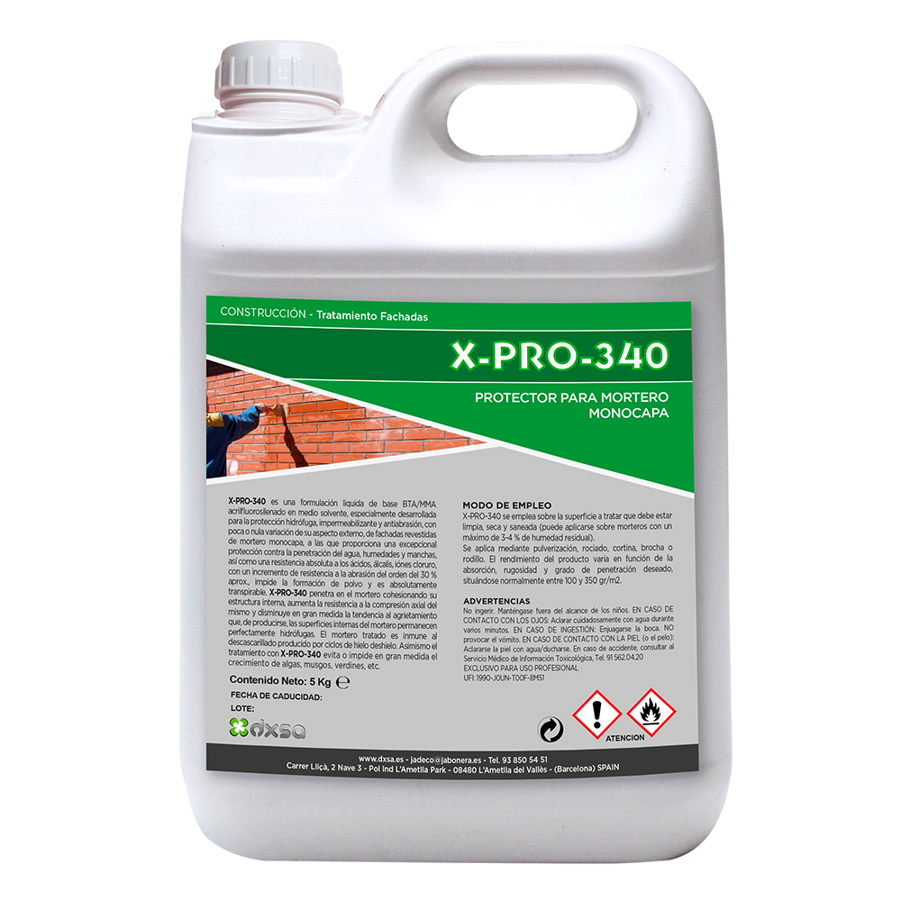 X-PRO-340    Protector para mortero monocapa10 Kg