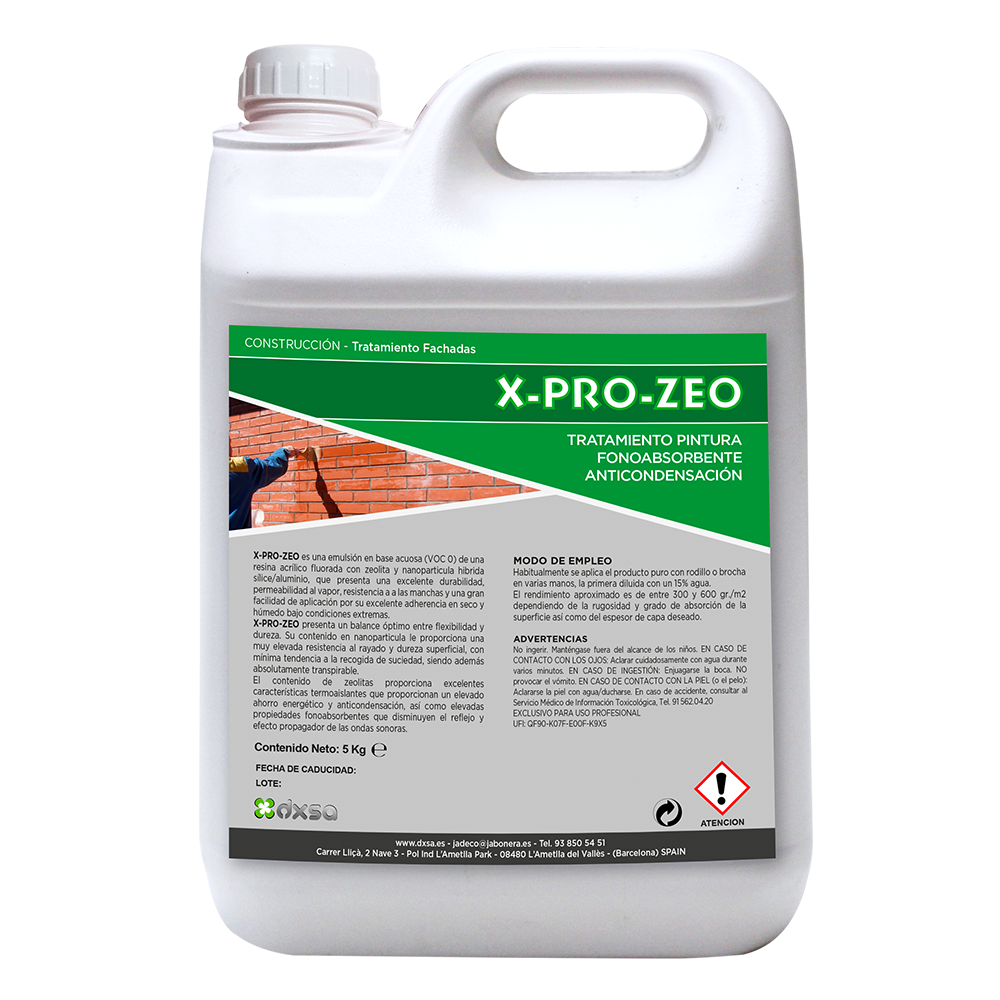 X-PRO-ZEO    Tratamiento - pintura fonoabsorbente anticondensación 25 Kg